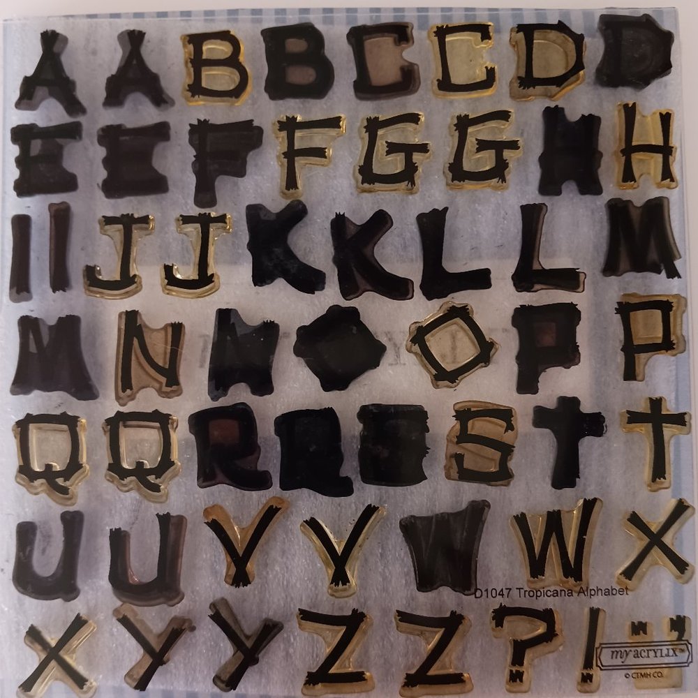Tropicana alphabet